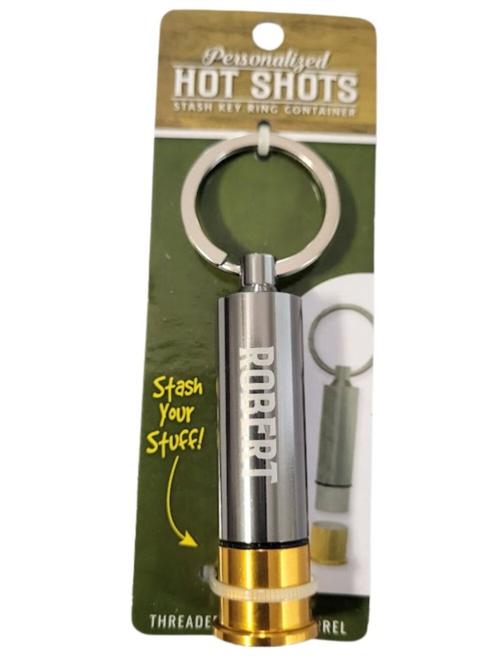 SWIBCO Personalized Hot Shots Gray Stash ROBERT - New In Package